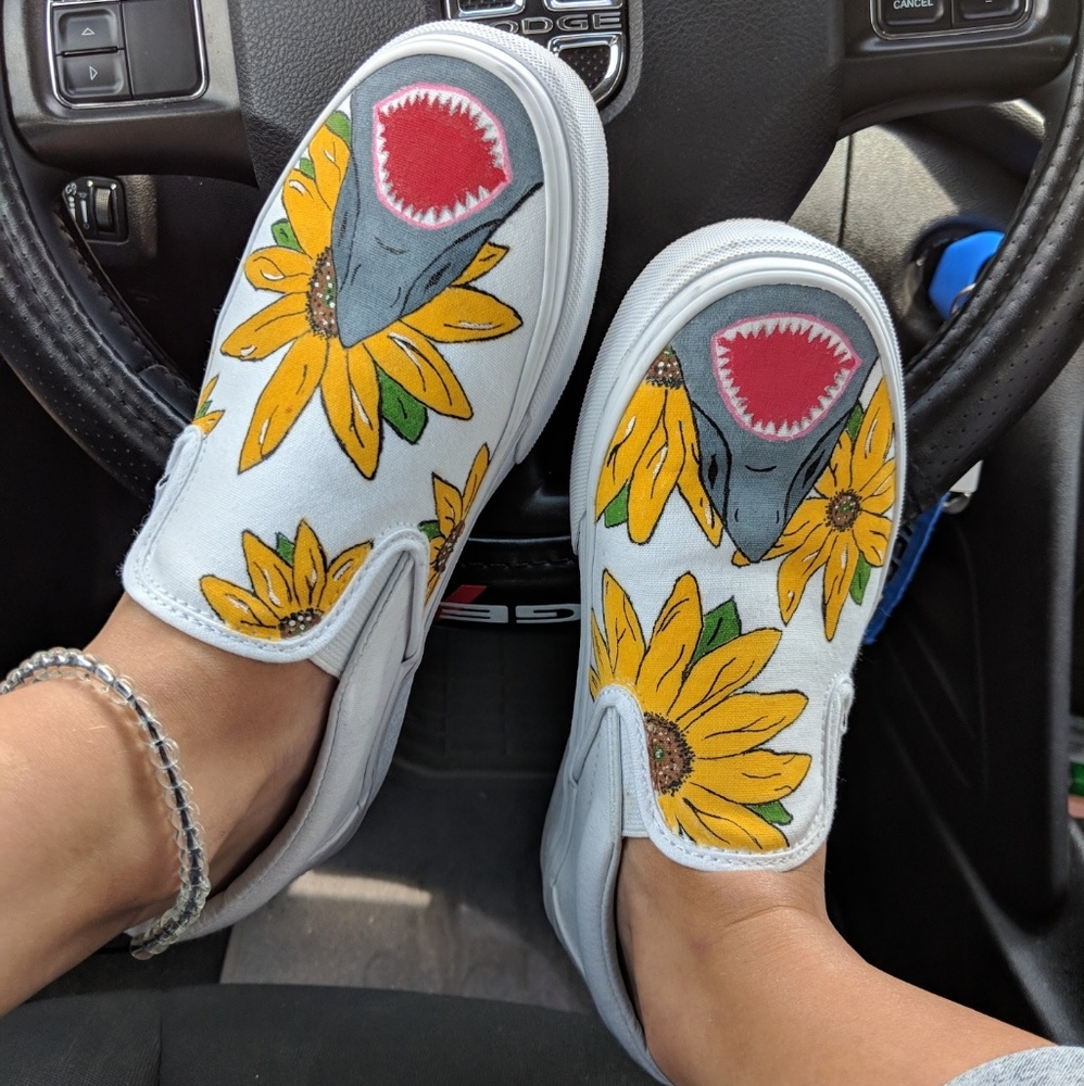 custom shark vans